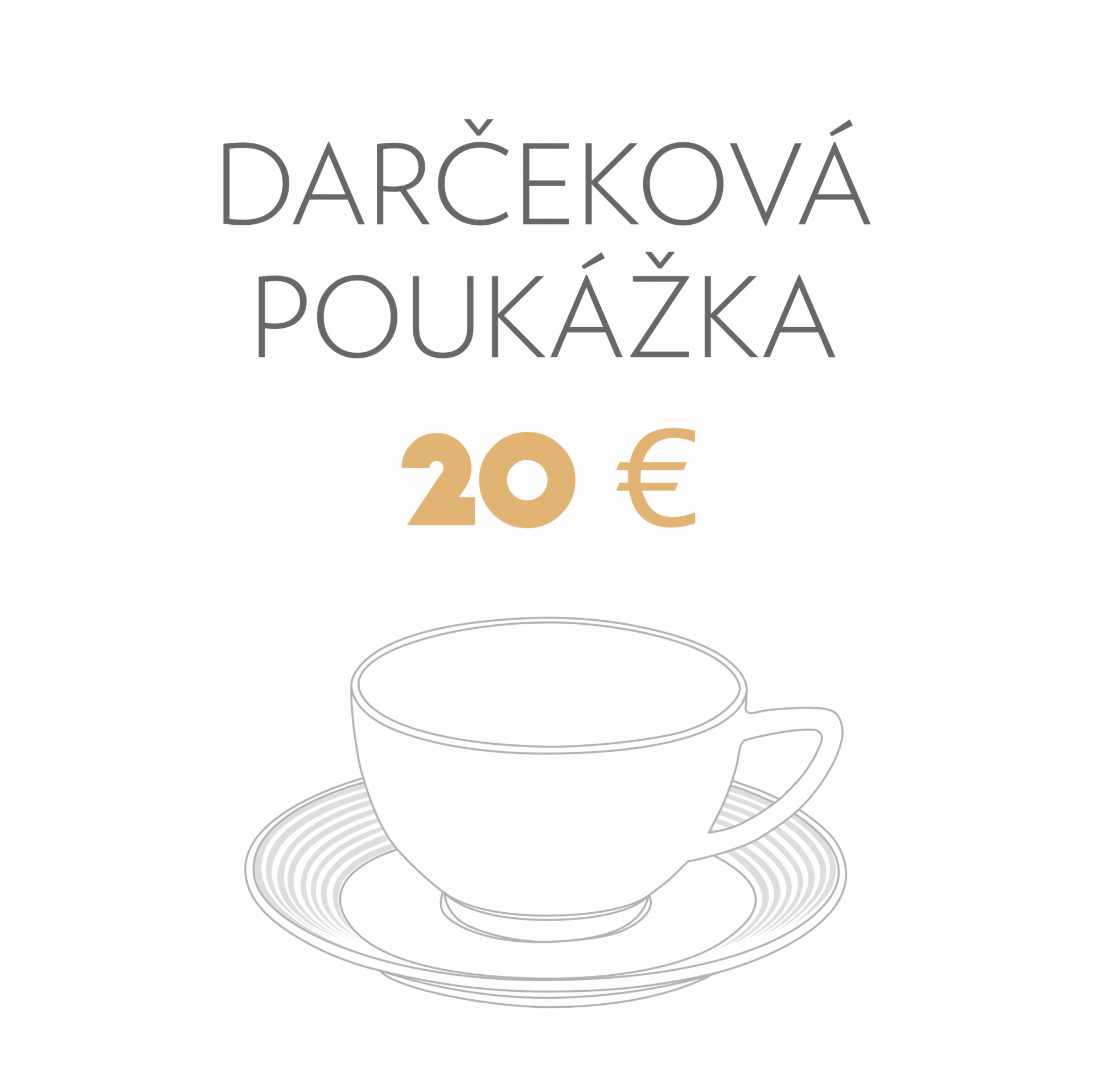 Darčeková poukážka v hodnote 20€