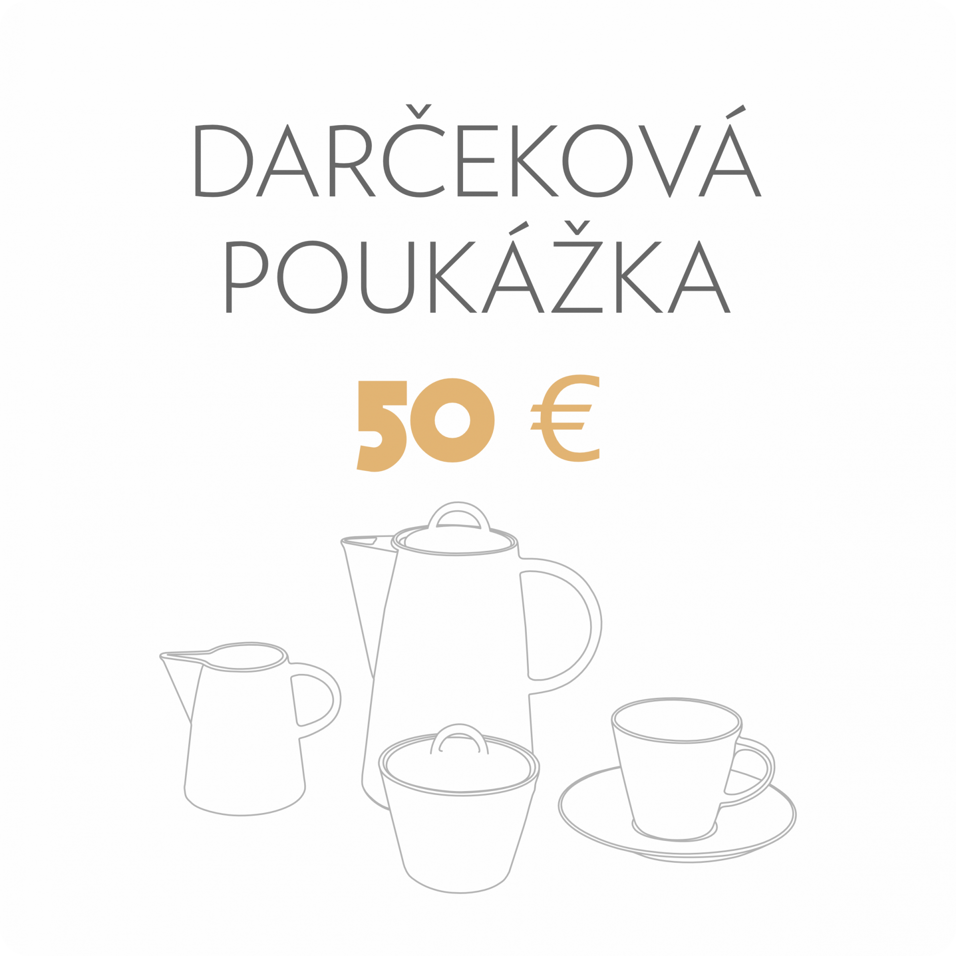 Darčeková poukážka v hodnote 50€